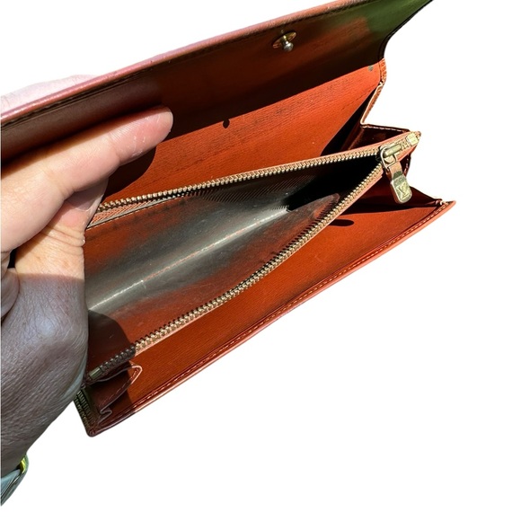 Louis Vuitton Epi Long Wallet Saddle Brown Vintage - Picture 6 of 12